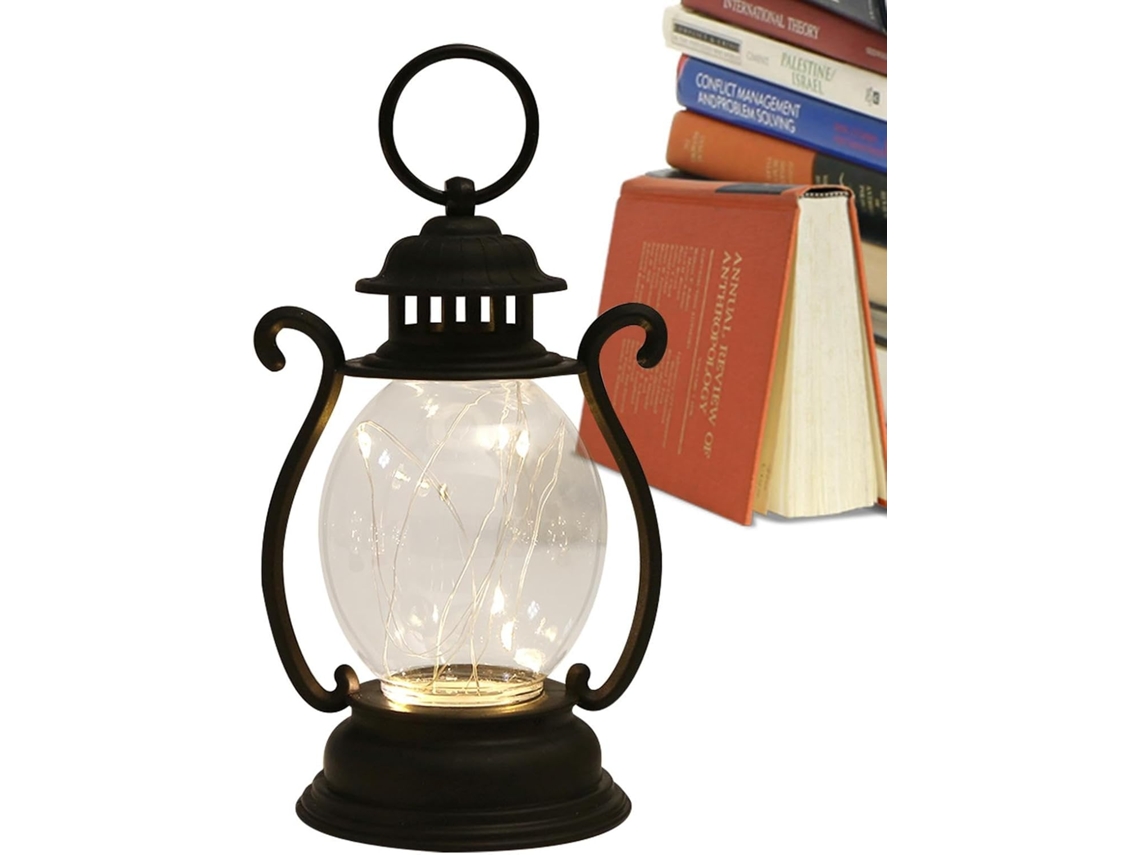 Lanterna Led Vintage Tradicional Para Pendurar, Funciona A Bateria.