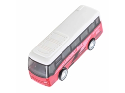 Modelo De Ônibus De Liga Estátua Interativa Pais E Filhos Sculptura Colecionável Vermelho