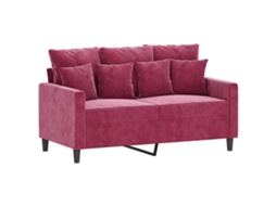 2-seater Sofa, 2-seater Sofas Vidaxl Vermelho Veludo (n/a)