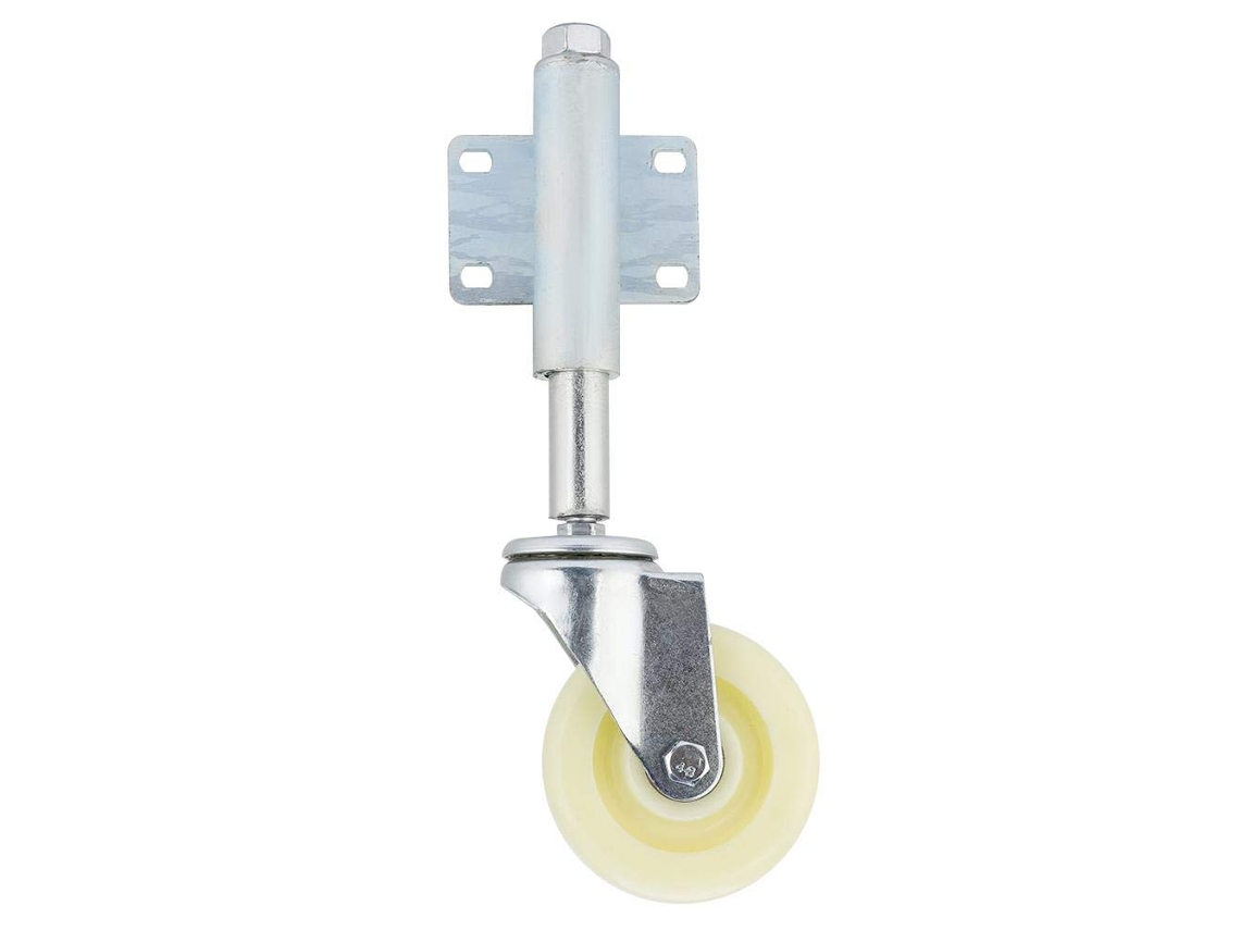 Roda Para Portão, Roda Giratória De Suporte Com Mola De 4 Polegadas Em Nylon + Metal