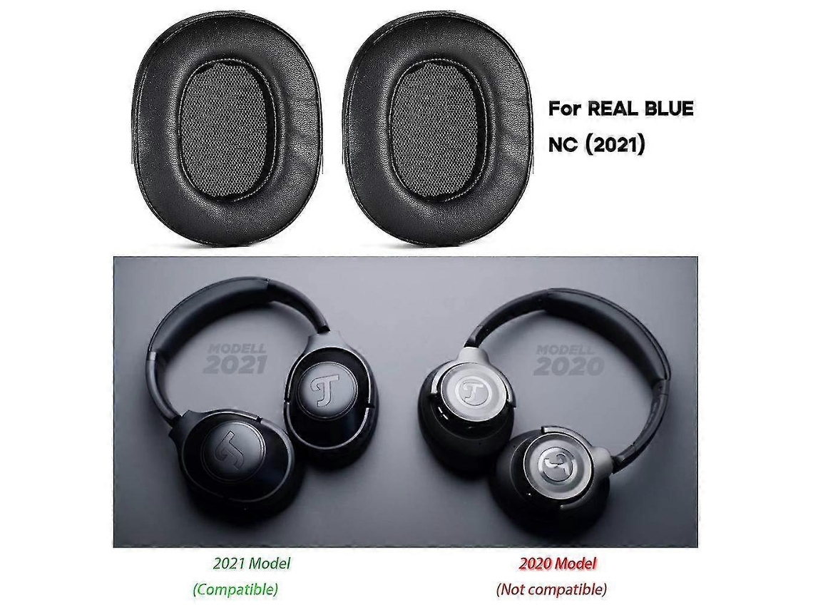 Almofadas auriculares de reposição para fones de ouvido Teufel Real Blue NC. Almofadas auriculares com isolamento acústico compatíveis com o modelo Slowmoose 2021.