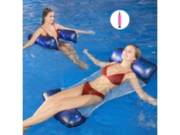 Cadeira De Piscina Flutuante Inflável Multiusos Com Bomba De Ar