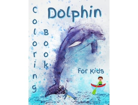 Livro Dolphin Coloring Book For Kids Gorgeous Dolphin Coloring Book De Vadams (inglês)