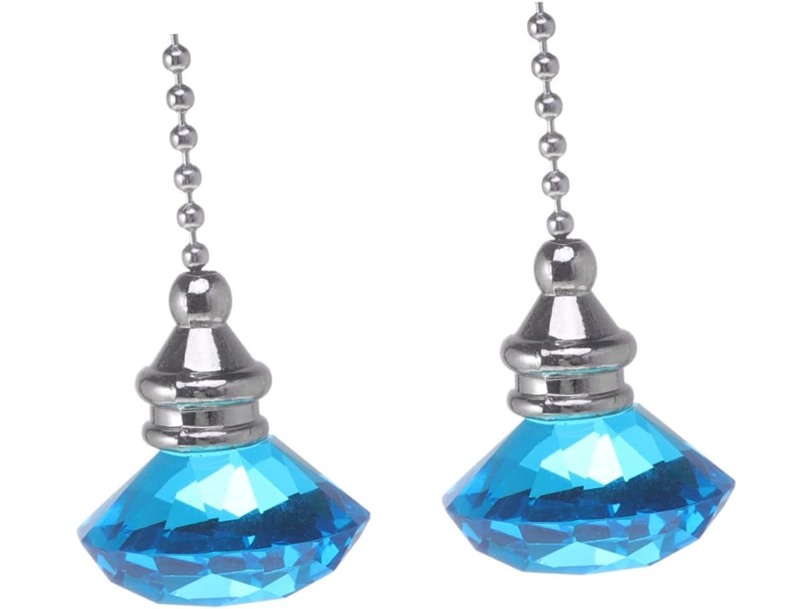 Conjunto De 2 Elegantes Leques De Cristal Para Decoração De Natal.