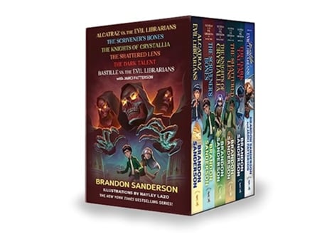 Livro Alcatraz Versus the Evil Librarians TPB Boxed Set Books 16 de Brandon Sanderson (Inglês)
