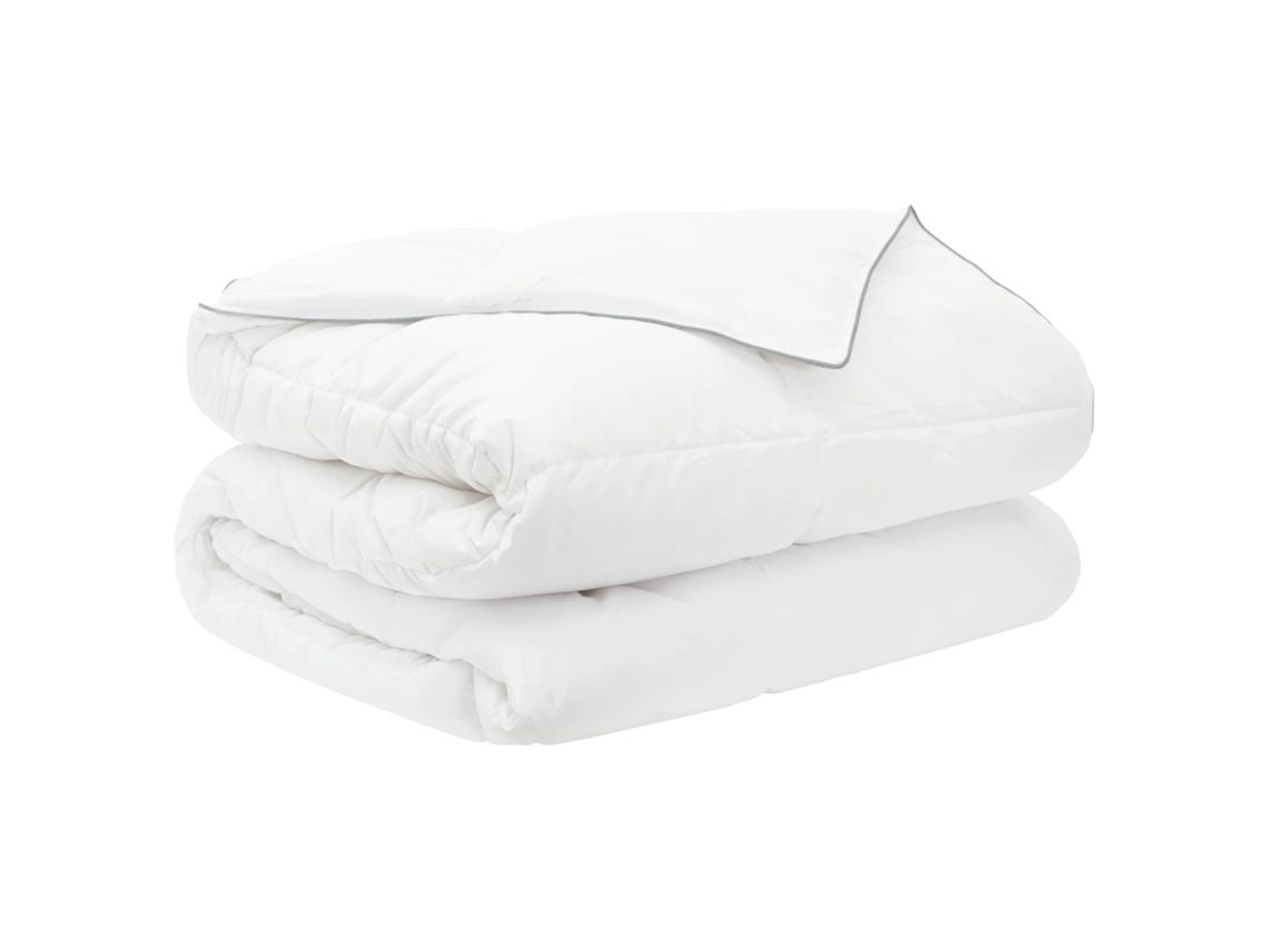 Vidaxl Edredom De Verão Simples 260 X 220 Cm Verão 150 Gsm Branco