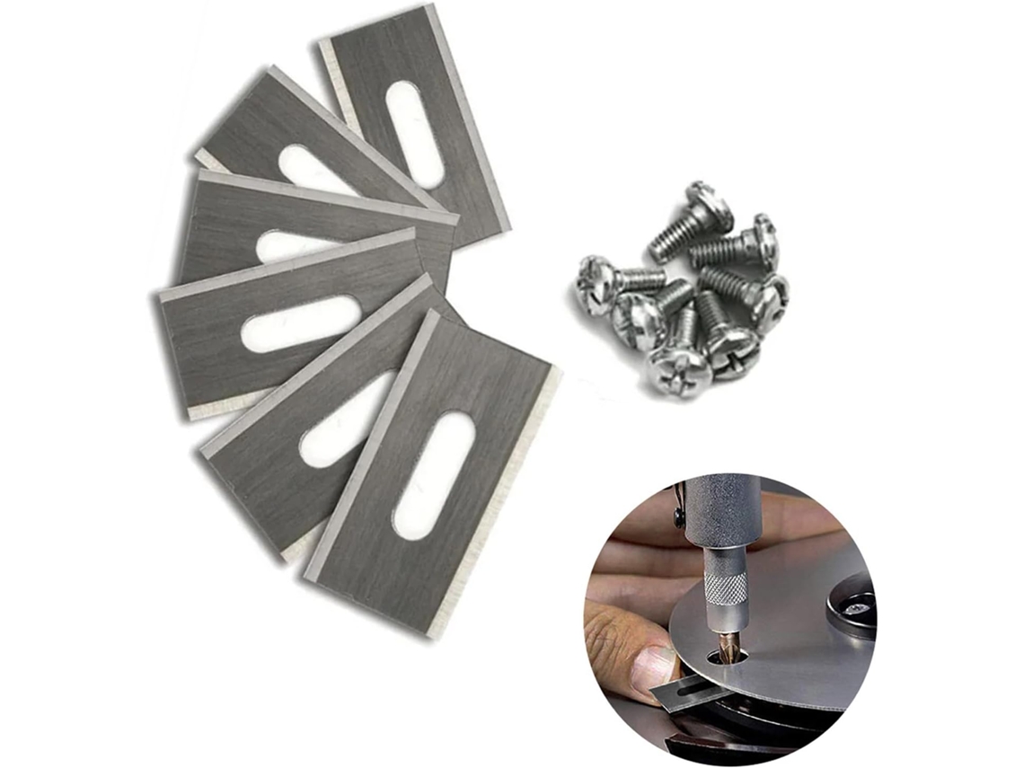 Conjunto De 30 Lâminas De Reposição, Em Aço Inoxidável, Corte Duplo, Compatível Com Husqvarna
