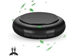 Purificador De Ar Solar Bateria 1200mah Portátil Yizhood Preto