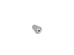 Conjunto de 25 Puxadores para Móveis em Zamac e Cristal com diâmetro 17mm Cromado Polido HARDWAREXCHANGE