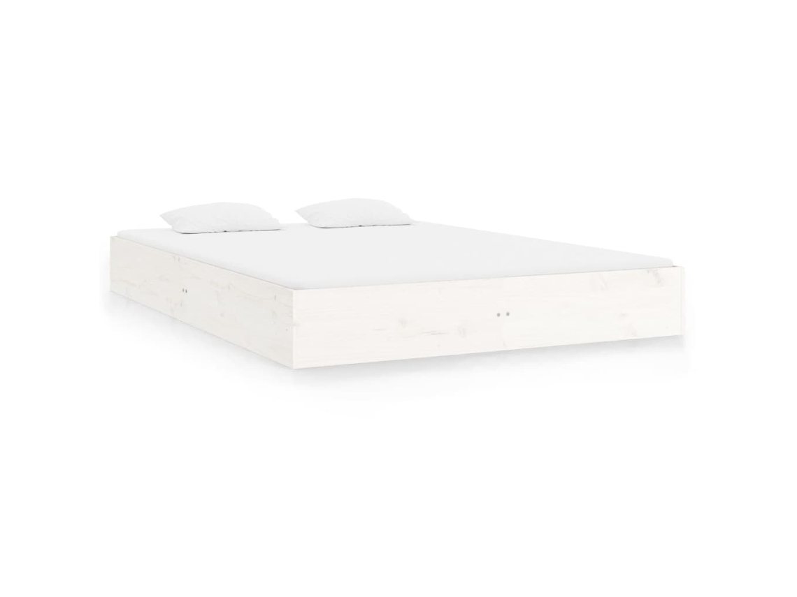 Bed Frame, Bed Frames Vidaxl Branco Madeira (140 X 200 Cm)