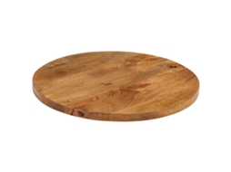 Vidaxl Tampo De Mesa Redondo Ø40x2,5cm Madeira De Mangueira Maciça