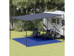 Vidaxl Tapete De Campismo Para Tenda Pead 400x400 Cm Azul