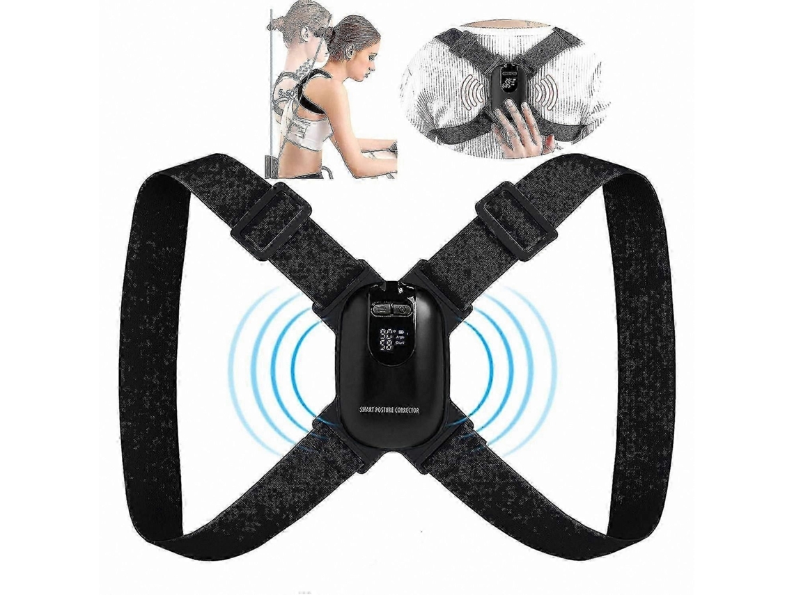 Corretor Postural Inteligente Com Lembrete Vibratório, Suporte Lombar Ajustável Para Homens E Mulheres.