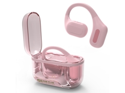 Fones de Ouvido Sem Fio Bluetooth 5.3 HiFi Estéreo com Cancelamento de Ruído, Display Led, Microfone, IP7 à prova d'água JIAPEI (rosa)