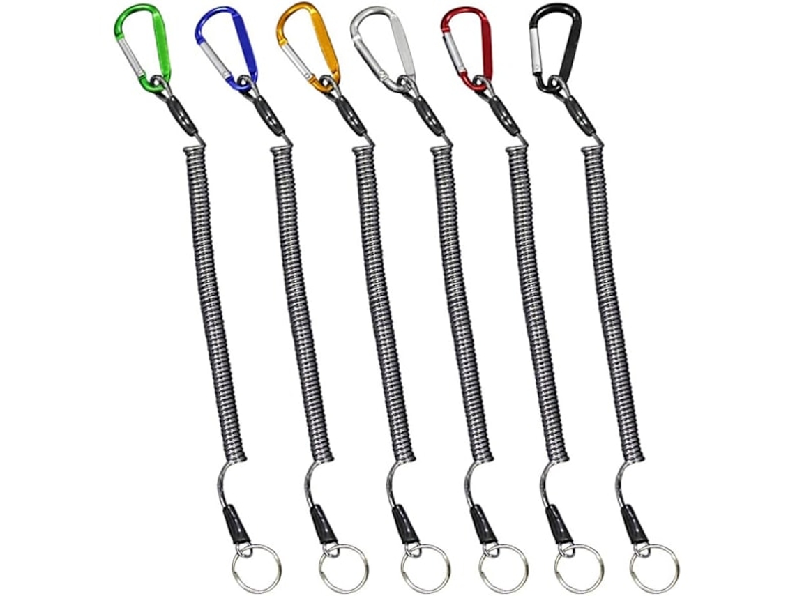 Conjunto 6 Cabos De Segurança Multicoloridos Para Pesca