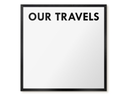Magnetic Board Our Travels For The Living Room Espelharte (50x50 Cm)