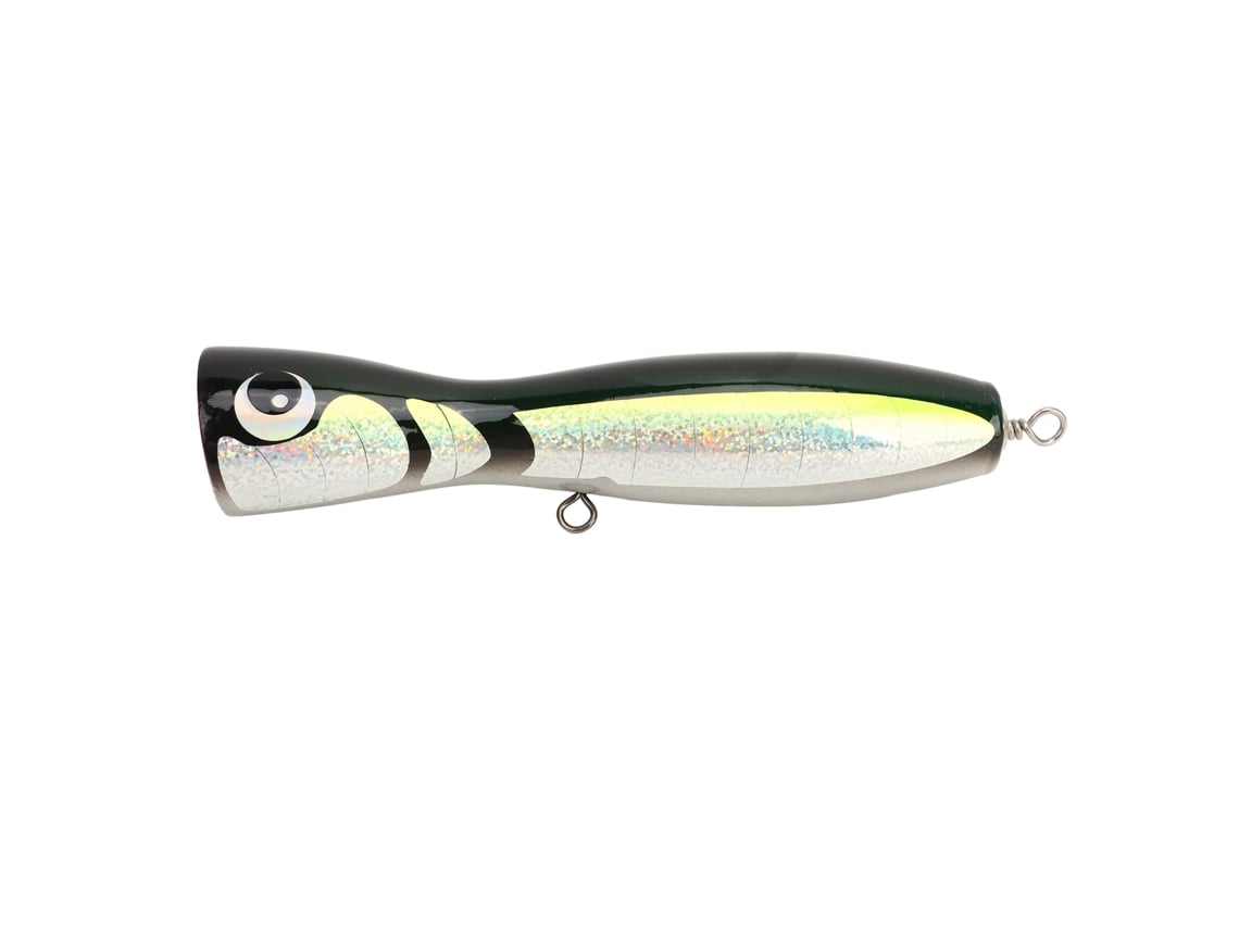 Isca Artificial Reflectiva para Pesca Top Water Verde