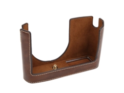 Pu Leather Case Protective Half Body Cover Shell For Leica Q Cameracoffee LAXISCREED
