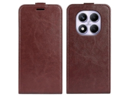 Capa De Couro Com Compartimento Para Cartão E Flip Vertical Para Xiaomi Redmi Note 14 Pro 4g