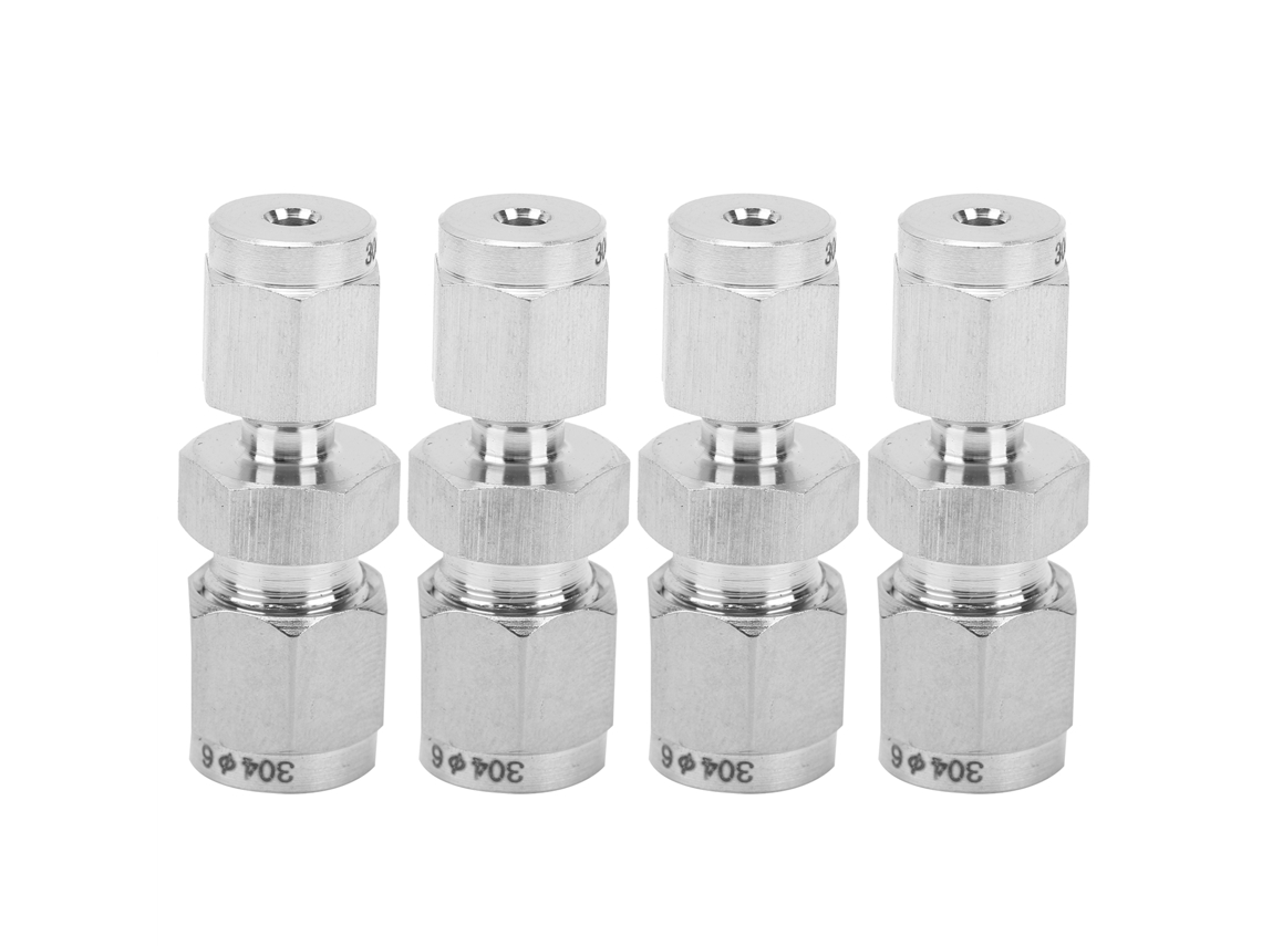 Laxiscreed Adaptador De Tubo De Compressão Em Aço Inox 304 Com Design De Ferrule Dupla