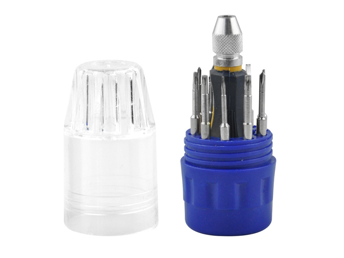 Conjunto de chaves de fenda de aço carbono, 31 peças para reparo de celulares e eletrônicos | S/MARCA