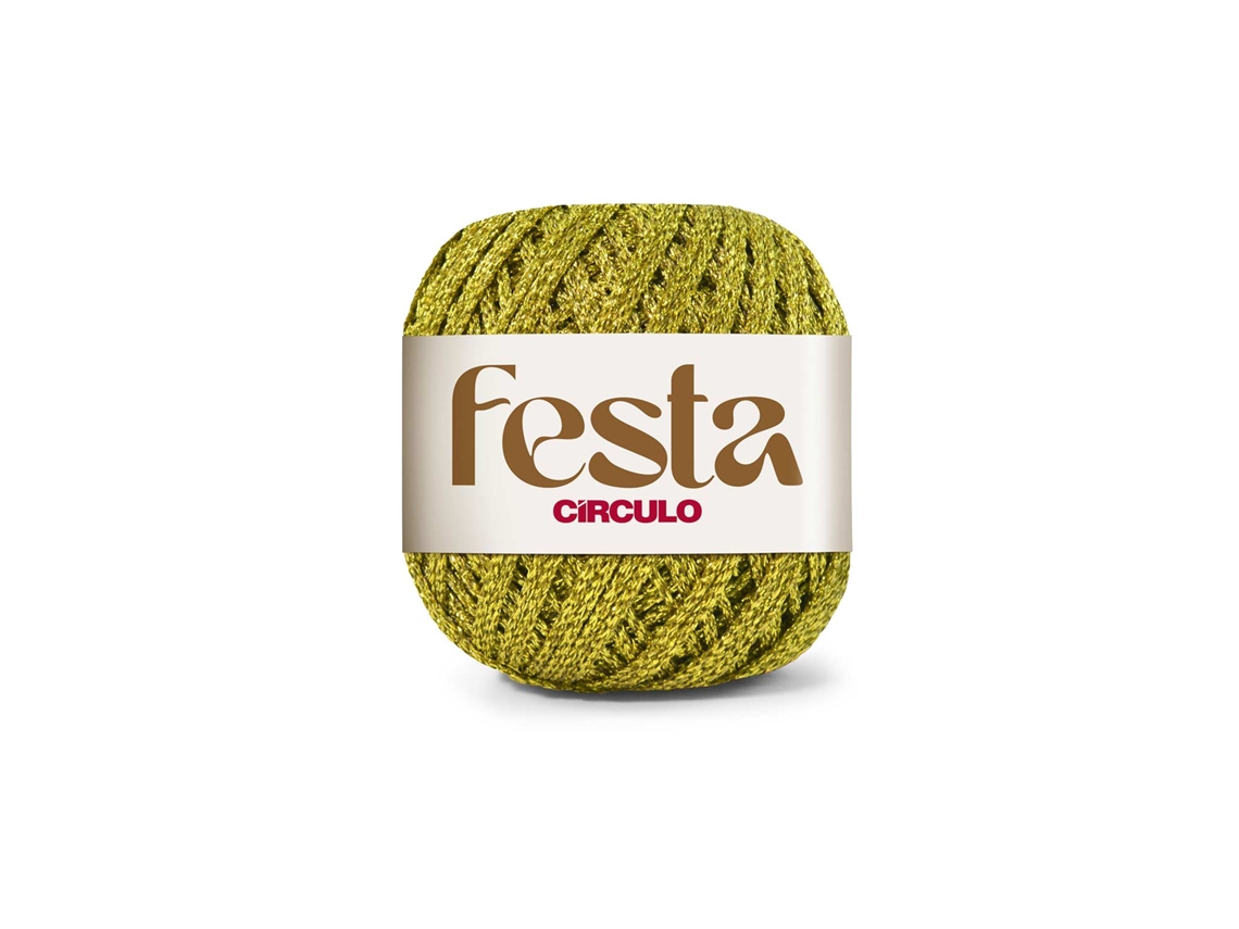 Fio De Crochet Circulo Festa 50g Ouro 7577