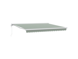 Conjunto 1 Toldo Retrátil Vidaxl Verde Poliéster (400 × 300 Cm)