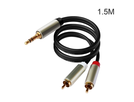 Cabo Rca para 3,5 mm, Aux para Rca Fone de ouvido macho para macho Jack adaptador 1/8 para Rca Áudio Y Cord para smartphones, MP3, tablets Zmliyecqnq