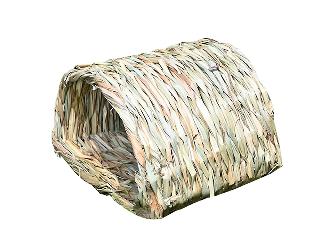 Coelho Para Ninho De Feno Palha Túnel Tecido Casa Coelho Mastigar Brinquedo Para Ratos Chinchila Allinless