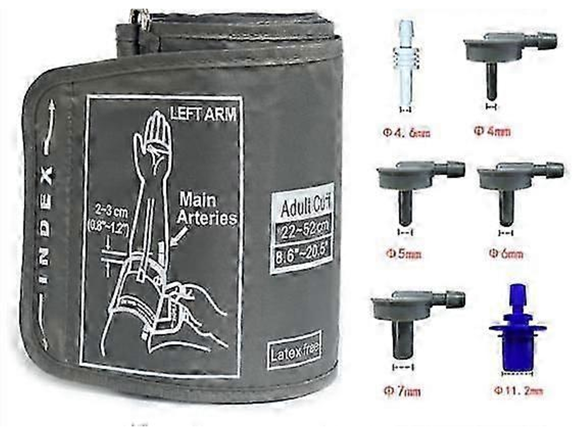 Braçadeira Extra Grande Para Monitor De Pressão Arterial Omron De 9 A 21 Polegadas Yt4 Slowmoose (22 A 53 Cm)