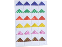 Lote De 1200 Autocolantes Multicoloridos Para Moedas De Fotos - Quadros - Motivo Drapeau Floral