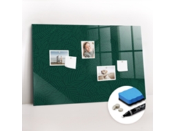 Quadro Magnético Decorativo Padrão De Folhas Para O Escritório Espelharte (90x60 Cm)