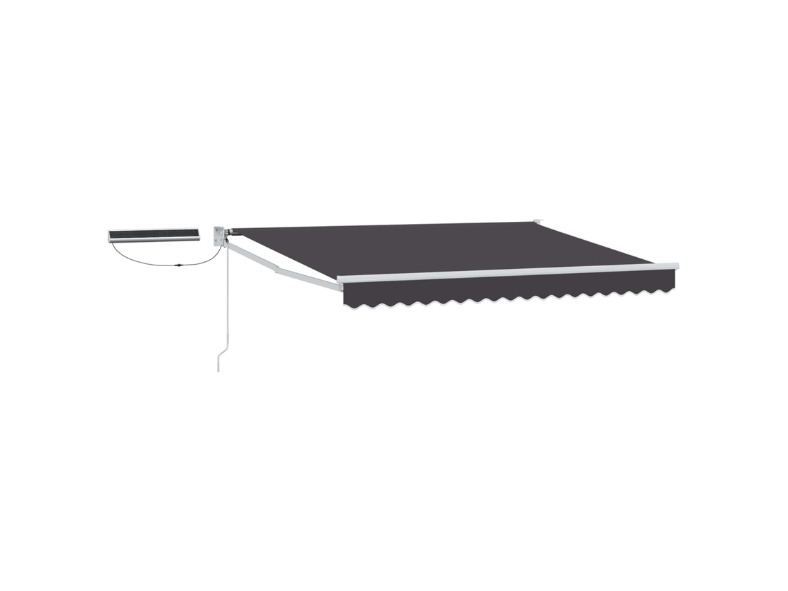 Conjunto 1 Toldo Elétrico Vidaxl Antracite Poliéster (3 X 2,5 M)