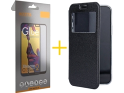 Kit Capa e Película Xiaomi Mi Note 10 Pro SKYHE Full Gandy Flip (Preto)