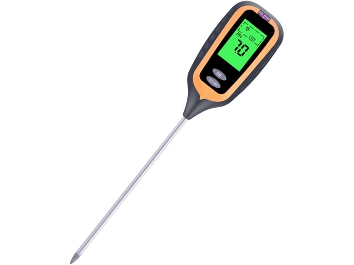 Analisador De Solo Hplive 6em 1 Mede Ph, Temperatura E Umidade, Possui Uma Sonda Liga Alumínio É Ideal Para