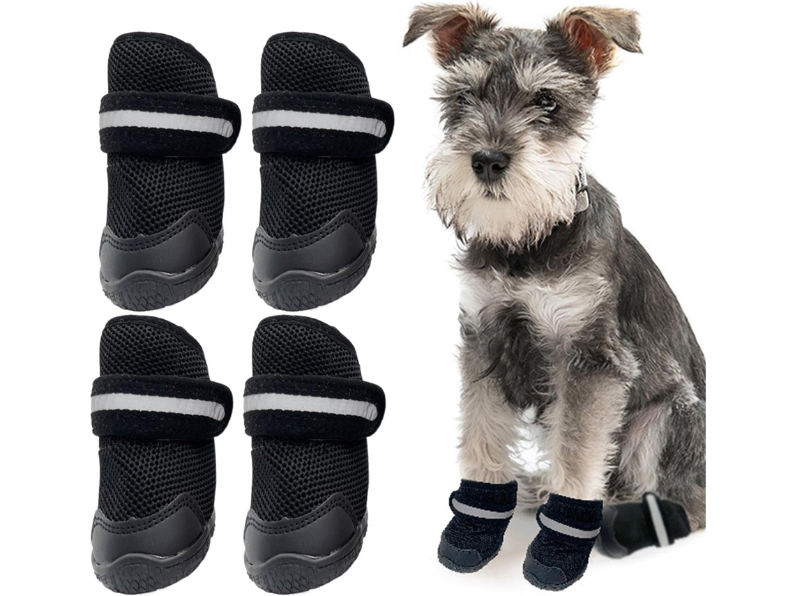 Sapatos Protetores Respiráveis E Elásticos Cães
