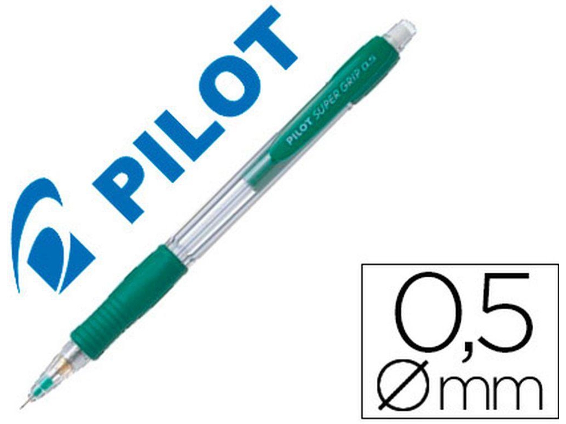 Lapiseira Pilot Super Grip Verde 0.5mm Pega de Borracha2