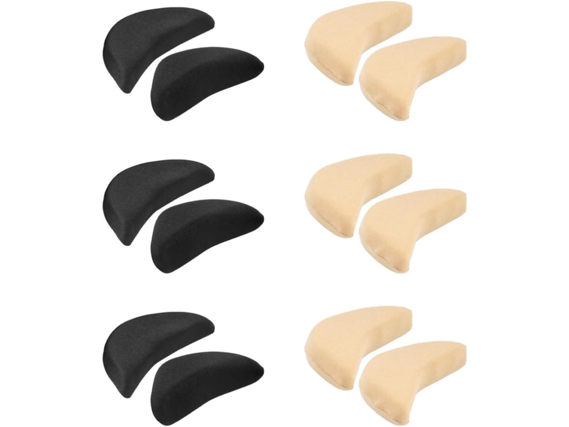 6 Pares De Almofadas Esponja Para Amaciar E Reduzir O Tamanho Dos Dedos Sapatos Ideal Tênis Salto Alto