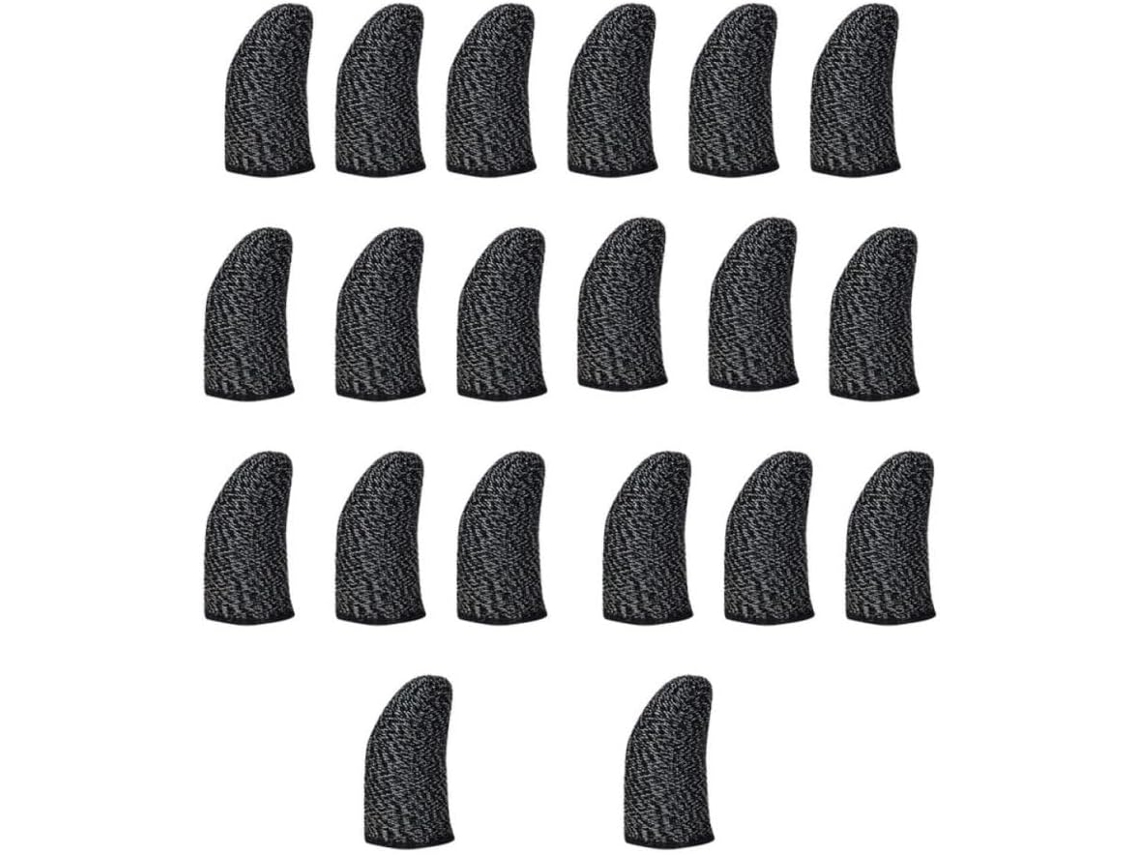 Protetores De Dedo Para Jogos Mobile Kallory 20em Nylon E Fibra Cobre, Resistentes Ao Suor Para Melhorar A Sensibilidade