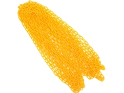 Kichouse Corrente Decorativa de Barreira para Controle de Multidões, Plástico, 5m, Amarela, para Casamentos e Áreas CHABERLU
