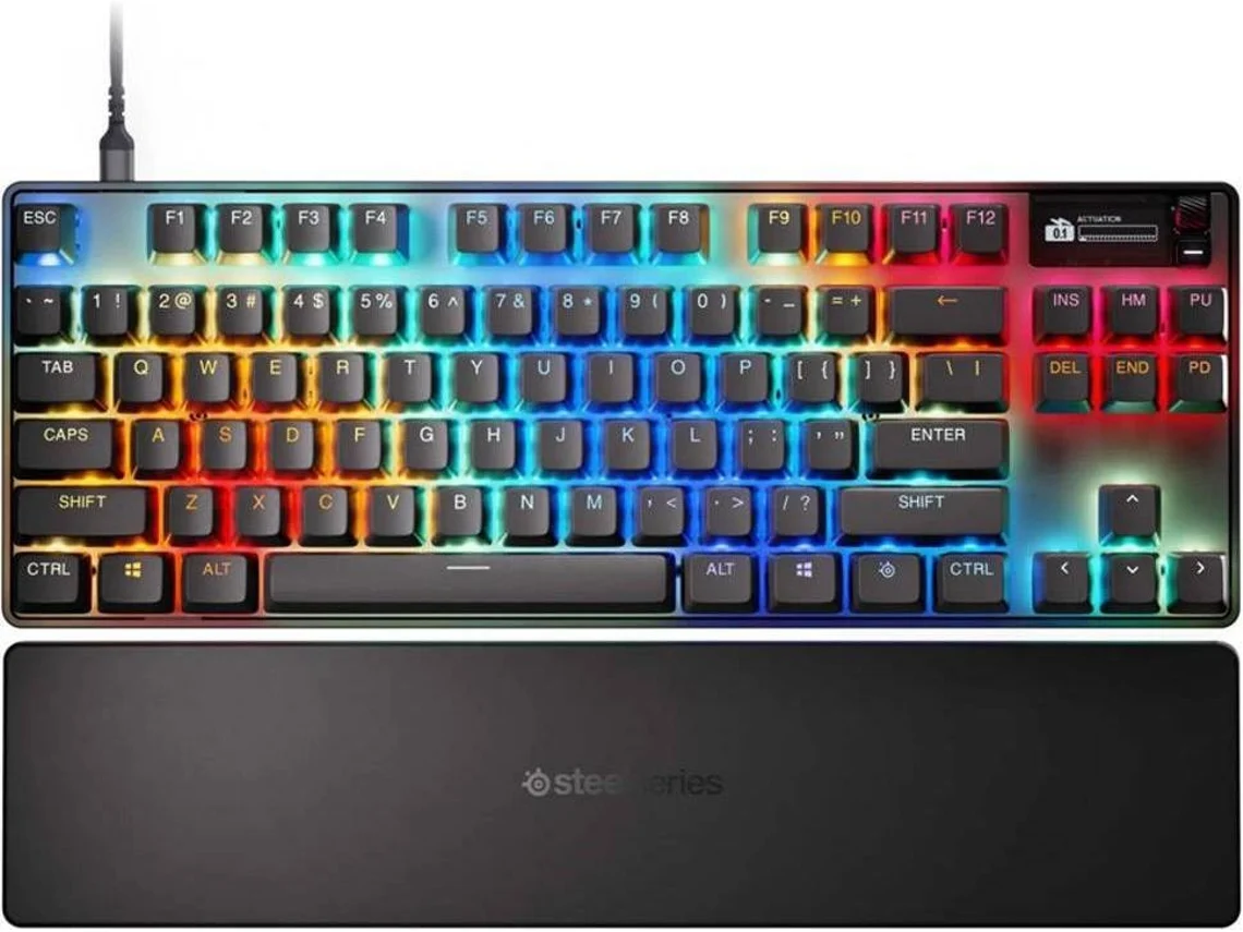 Teclado STEELSERIES Apex Pro TKL Gen 3 (Mecânico - Inglês -  RGB - Preto)