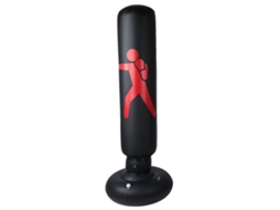 Business bolsa de Boxeo Hinchable para Fitness 160cm Adultos Niños Columna Tumbler Pvc Negro
