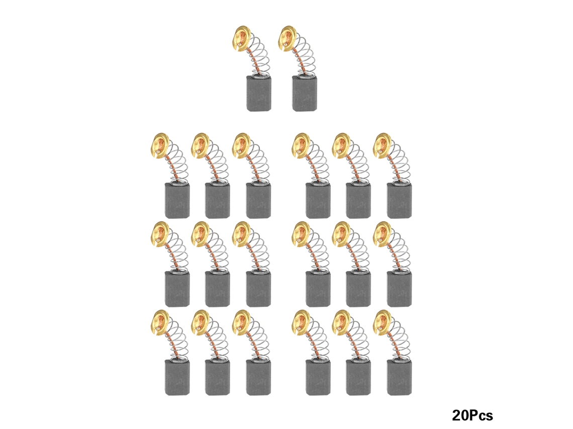 20 Peças De Escovas De Carbono Para Motor 13*9*6mm, Substituição Para Motor Elétrico Genérico
