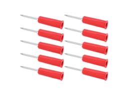 10pcs Sonda de perfuração de fio pvc para multímetro back probe pinos de isolação 2mm a 4mm | S/MARCA