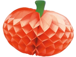 Decorações de Halloween DISFRAZZES Abóbora de Papel de Colmeia (30 cm)