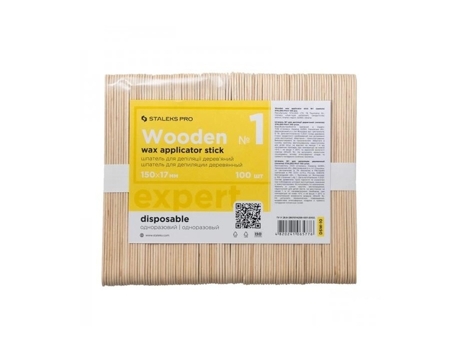 Pro Expert Wooden Wax Applicators 150x17mm, 100 Pack Staleks