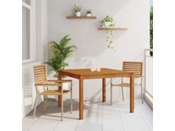 Vidaxl Conjunto De Jantar Para Jardim 3 Pcs Bege