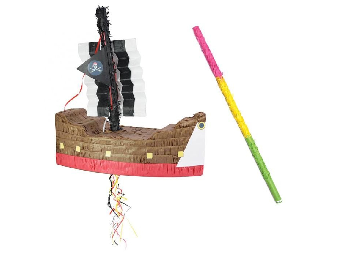 Piñata Navio Pirata Bastão SCRAPCOOKING PARTY