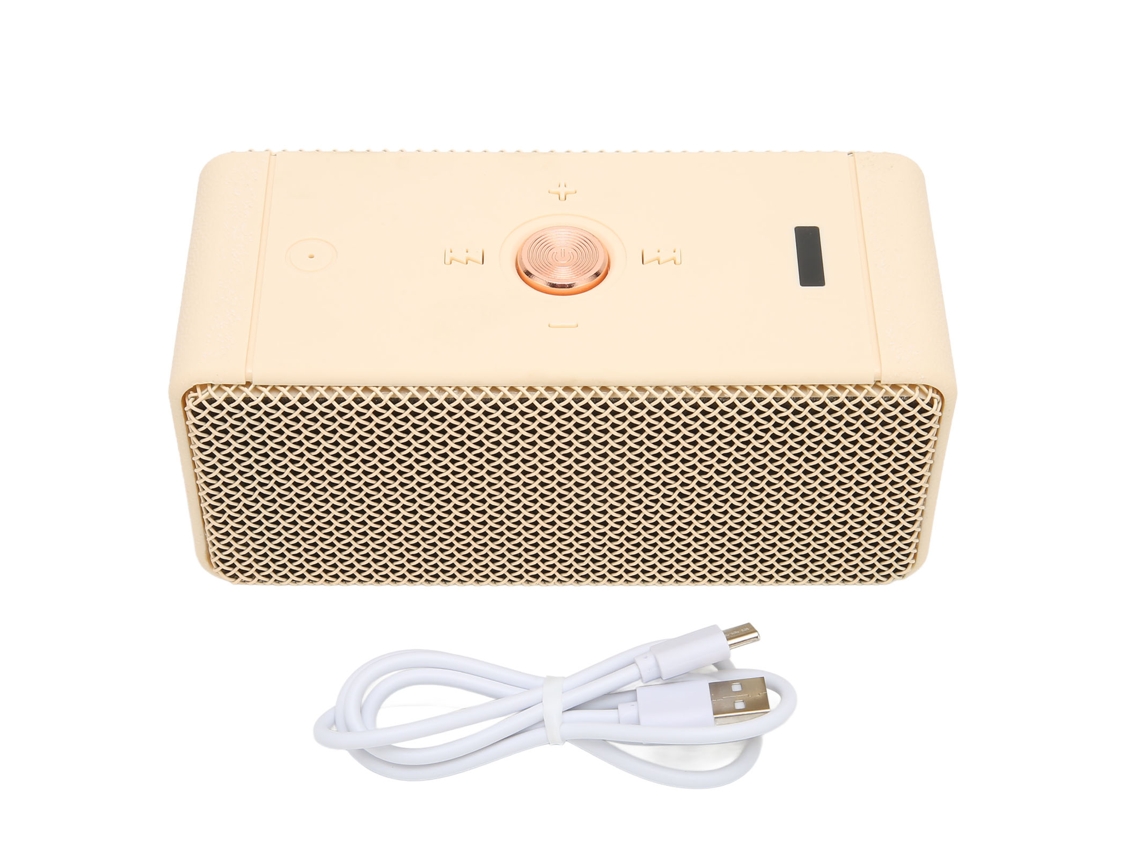 Caixa de Som Bluetooth LAXISCREED Branca Portátil À Prova D'água