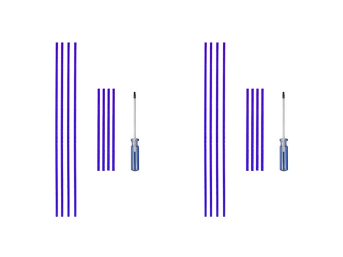 Conjunto de 16 Tiras Pelúcia Macia para Aspirador de Pó V6 V7 V8 V10 V11, Acessórios de Reposição para Cabeçote Limpeza com Rolo BRILVIBERA